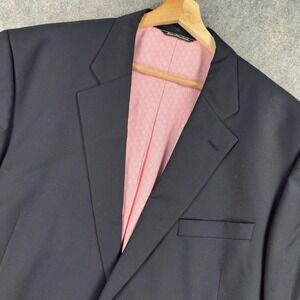 Vineyard Vines Blazer Mens 50R Navy Wool Two Button Gold Sport Coat Union Made